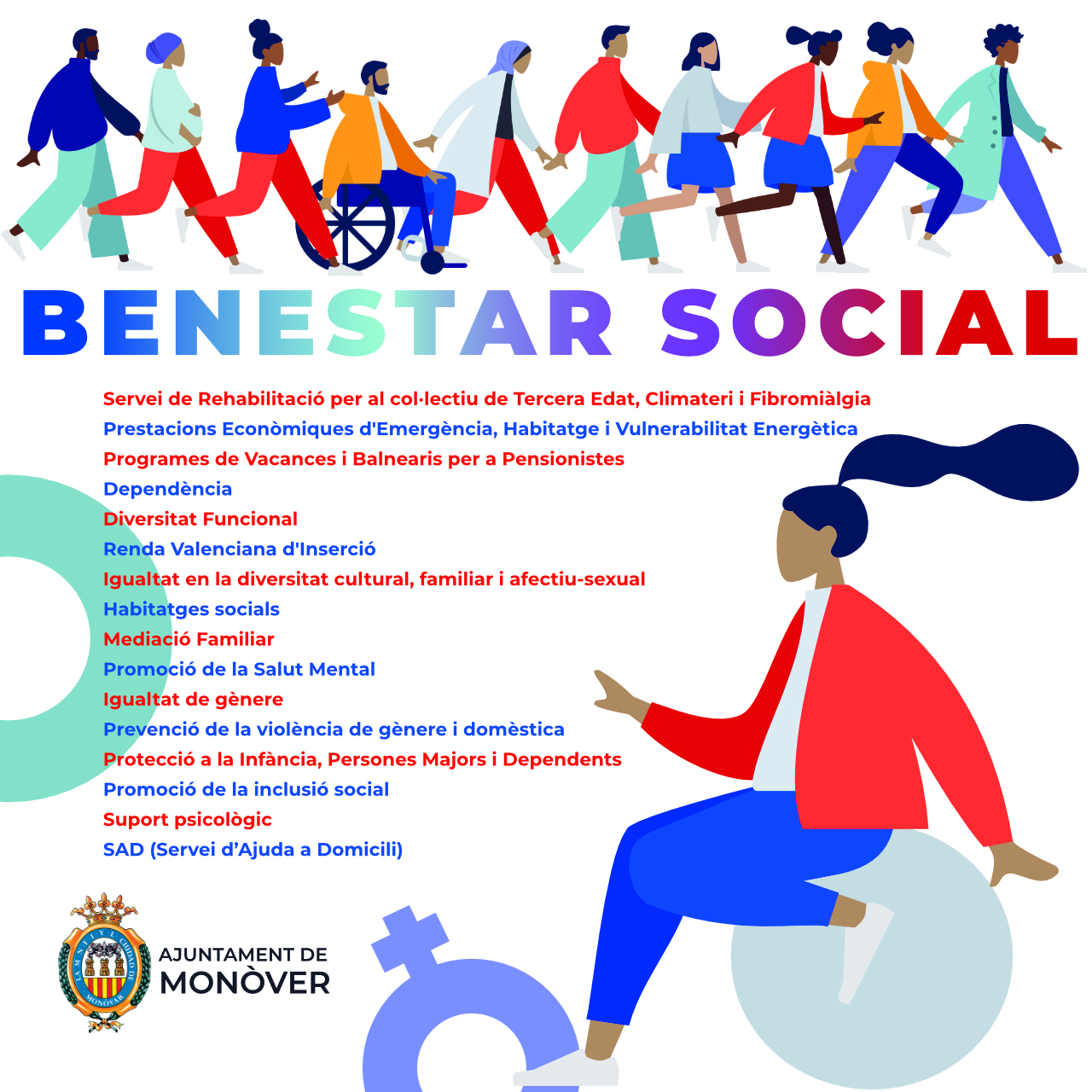 Cartel Bienestar Social